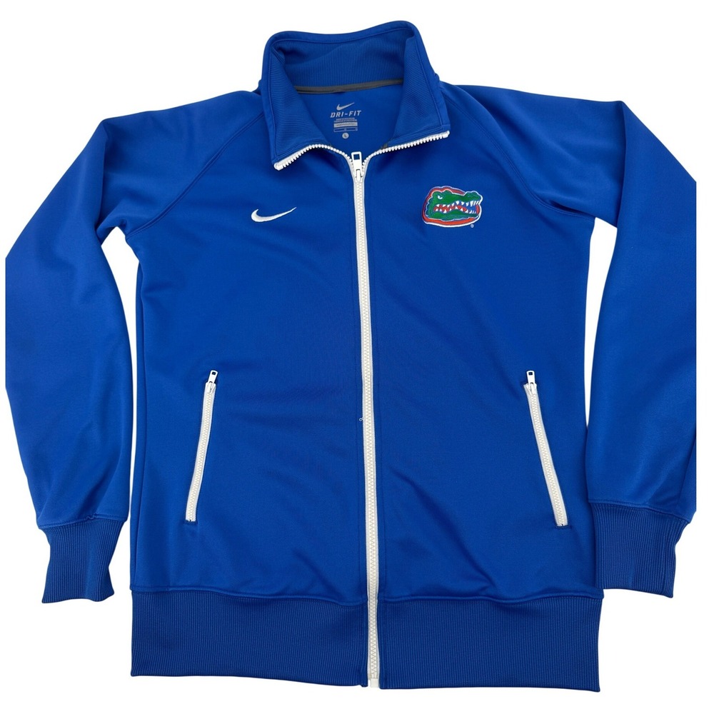 Nike Florida Gators Track Jacket Mens L Blue‎ Dri-FIT Full Zip NCAA